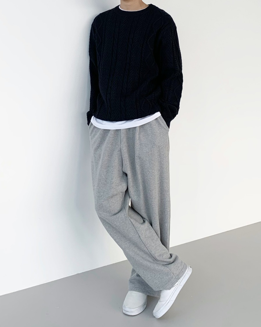 one tuck sweat pants (3color) (주문폭주)