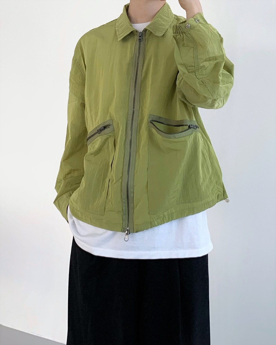 metal nylon jacket (3color)
