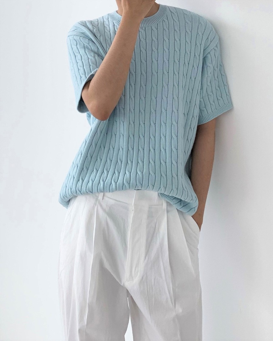 pastel twist knit (4color)