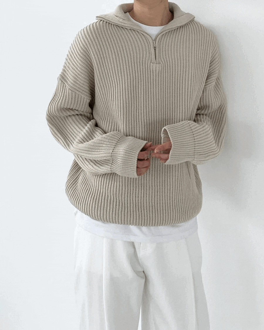 warm half knit wear (3color)