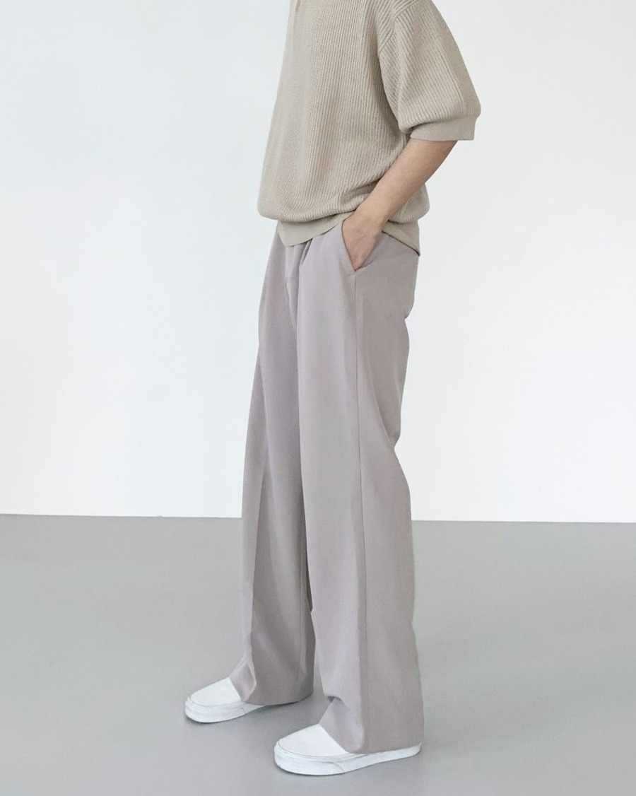 urban half banding wide pants (3color)